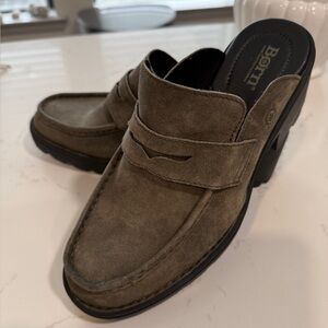 Born Platform Chunky Slides Mules